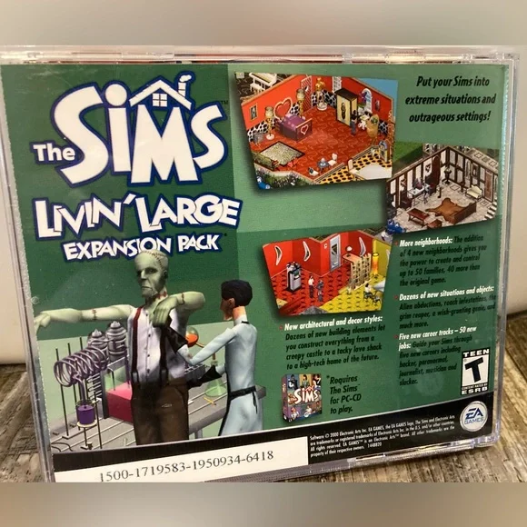 Vintage Circa 1999-2003 CD-ROM PC Games ULTIMATE Sims Collection Bundle, 7 Games